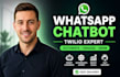 build custom whatsapp chatbot, whatsapp business api ai bot