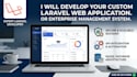 develop a custom laravel web application