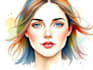 turn yourself in a unique watercolor portrait