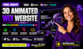 create 3d animated wix website with spline, wix studio scrolling animation rive