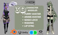 design stunning 3d characters for custom vrchat avatars