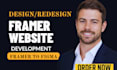 design framer website, figma to framer, webflow landing page  framer to webflow