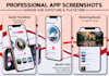 design high converting app screenshots for app store and google play