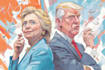 do an political or satirical cartoon art
