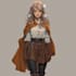 create anime illustration with cinematic lighting