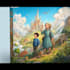 design a premium childrens book cover illustration
