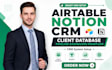 setup airtable notion crm client database pipeline dashboard workflow