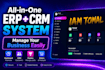 develop custom business or retail CRM system, erp system for fast sale
