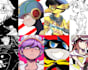 make a custom character drawing with an anime, manga style