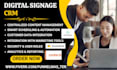 build digital signage system via optisigns yodeck intuiface screencloud viewneo