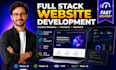 build custom website website development full stack front end backend developer