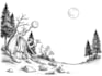 draw ink and pencil illustration for you
