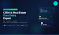 do CRM data entry, real estate data entry and PDF to excel conversion