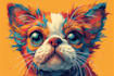 make animal illustration into pop art