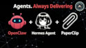 install openclaw setup, paperclip, hermes agent, ai automation