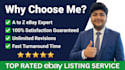 create SEO optimized ebay listings to boost sales