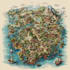 create detailed fantasy map illustration design