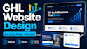 design a modern gohighlevel website and landing page