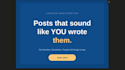 write linkedin posts for founders and executives that sound human