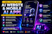 develop ai website, ai web application, ai saas app, ai software development
