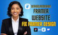 fix framer website development framer developer figma to framer website design