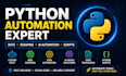 develop python bots, automation scripts, web scraping tools and ai automation