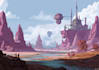 create fantasy environment concept art