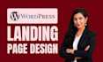 create wordpress landing page design and sales funnel