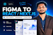 convert figma to responsive react or next js website