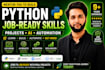 teach python programming, automation, and ai with real projects
