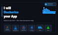 dockerize your app, deploy it with docker compose, kubernetes on AWS