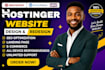 be your hostinger expert to design redesign a modern website