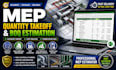 do mep quantity takeoff, cost estimation, boq for construction projects