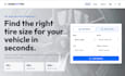 build tires size finder website with all vehicle database