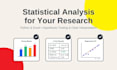 statistical data analysis for research using python or excel