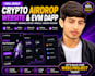 develop crypto airdrop, dapp, presale websites