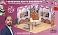 design premium trade show booth, exhibition stand, backdrop