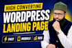 develop high converting wordpress landing page design