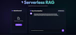 create serverless rag chatbot