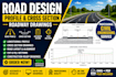 design road profile cross section and roadway drawings