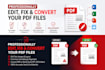 professionally edit, fix, and convert your PDF files