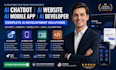 do ai mobile app development ai chatbot website ai websites saas ai developer