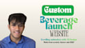 create an interactive website for your beverage launch