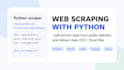 scrape data from a website using python