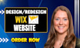 do modern wix website development, wix design or redesign wix website