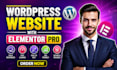 built your wordpress website with elementor pro