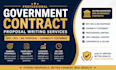 write professional government contract bid proposal, rfp rfq response
