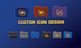 create professional custom icons for apps, saas and UI