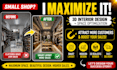 maximize your small shop space with modern 3d interior design