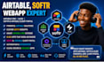 build  custom airtable CRM, softr web app, and client portal